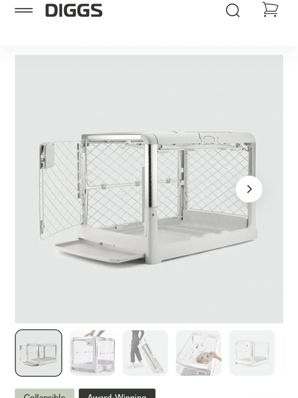 Diggs Revol Crate size medium with Diggs crate bed